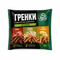ГРЕНКИ ПШЕНИЧНО-РЖАНЫЕ АССОРТИ ГАСТРОНОМИЯ