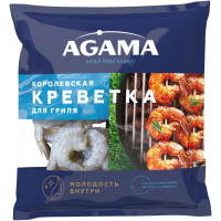Королевская креветка с/м очищенная с хвостом д/гриля 400г агама