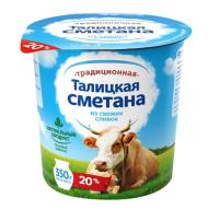 СМЕТАНА ТАЛИЦКАЯ ТРАДИЦИОННАЯ 20% 350Г ПБ/М