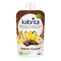 ПЮРЕ КАБРИТА ФРУКТОВО ЗЛАКОВОЕ С КОЗЬИМИ СЛИВКАМИ 100Г ПАУЧ КАКАО ПУДИНГ