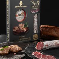 ПОДАРОЧНЫЙ НАБОР ДУЭТ СЛОВО КАБАНА С ПАШТЕТОМ 410Г ДЕЛИКАТЕС ДИЧЬ