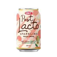 НАПИТОК ГАЗ ПОСТ ЛАКТО ПЕРСИКОВЫЙ КРЕМ ЗЕРО 0.33Л ЖБ КОРЕЯ/М