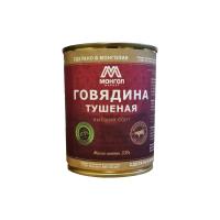 ГОВЯДИНА ТУШЕНАЯ ВЫСШИЙ СОРТ ГОСТ 338Г ЖБ МАНГОЛ МАРКЕТ