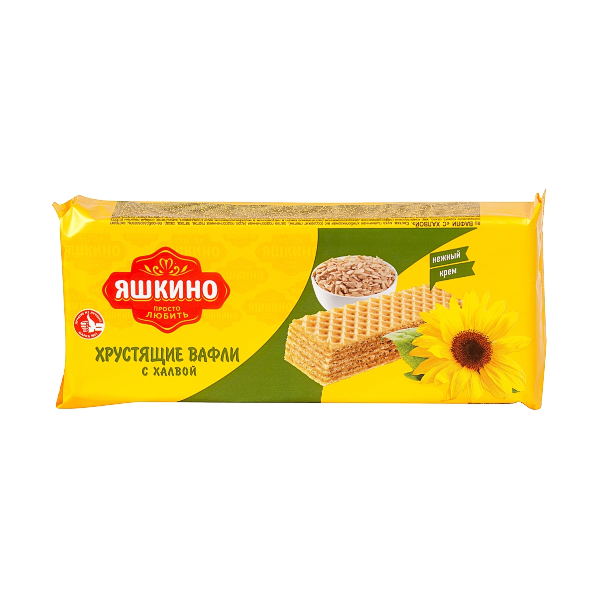 Вафли Яшкино с халвой 300г п/п Россия