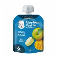 ПЮРЕ ГЕРБЕР 90Г ПАУЧ ЯБЛОКО МАНГО