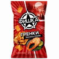 ГРЕНКИ СТАРЫЙ МЕЛЬНИК СО ВКУСОМ ЛОСОСЯ ГРИЛЬ 50Г/М