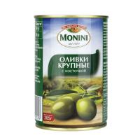 ОЛИВКИ МОНИНИ КРУПНЫЕ С КОСТОЧКОЙ 385Г ЖБ