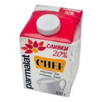 СЛИВКИ ПАРМАЛАТ ШЕФ У/ПАСТ 20% 0.5Л ТП