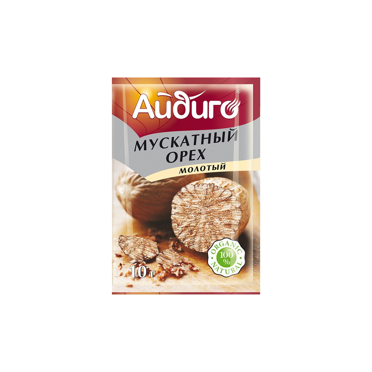 Орех мускатный молотый Айдиго 10г п/п Россия