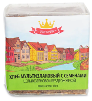 Хлеб мультизлаковый с семенами 450г пп олд товн