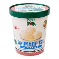 МОРОЖЕНОЕ ЗЕЛЕНА БУРЕНА 500Г АРОМ ВАНИЛ ПЛОМБИР НА СЛИВКАХ 15%/М