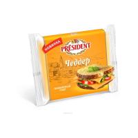 СЫР ПРЕЗИДЕНТ МАСТЕР БУТЕРБ ПЛАВЛЕН 150Г ЛОМТИКИ 40% ЧЕДДЕР БЗМЖ/М