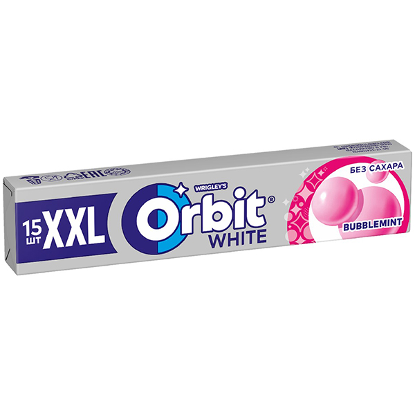 Ж/р орбит xxl 20,4г белоснежный бабблминт