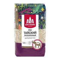 РИС АГРОАЛЬЯНС ЭКСТРА ТАЙСКИЙ ПРОПАРЕННЫЙ 500Г ПП