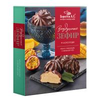 ЗЕФИР БЕРЕСТОВ В ШОКОЛАДЕ 155Г КК МАНГО МАРАКУЙЯ ЗЕЛЕНЫЙ ЧАЙ