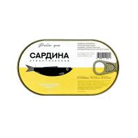САРДИНА АТЛАНТИЧЕСКАЯ БЛАНШ В МАСЛЕ 175Г РЫБНОЕ МЕНЮ ЖБ/М