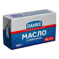 МАСЛО ДАНКЕ СЛИВОЧНОЕ НЕСОЛЕНОЕ 82,5% 180Г ФОЛЬГА/М