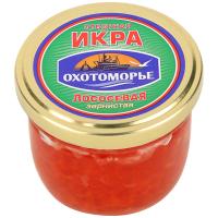 ИКРА ЛОСОСЕВАЯ ЗЕРНИСТАЯ ОХОТОМОРЬЕ КЕТЫ 100Г СБ/М