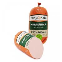 КОЛБАСА ФИЛЕЙНАЯ ИЗ ИНДЕЙКИ ВАР 400Г ИНДИЛАЙТ