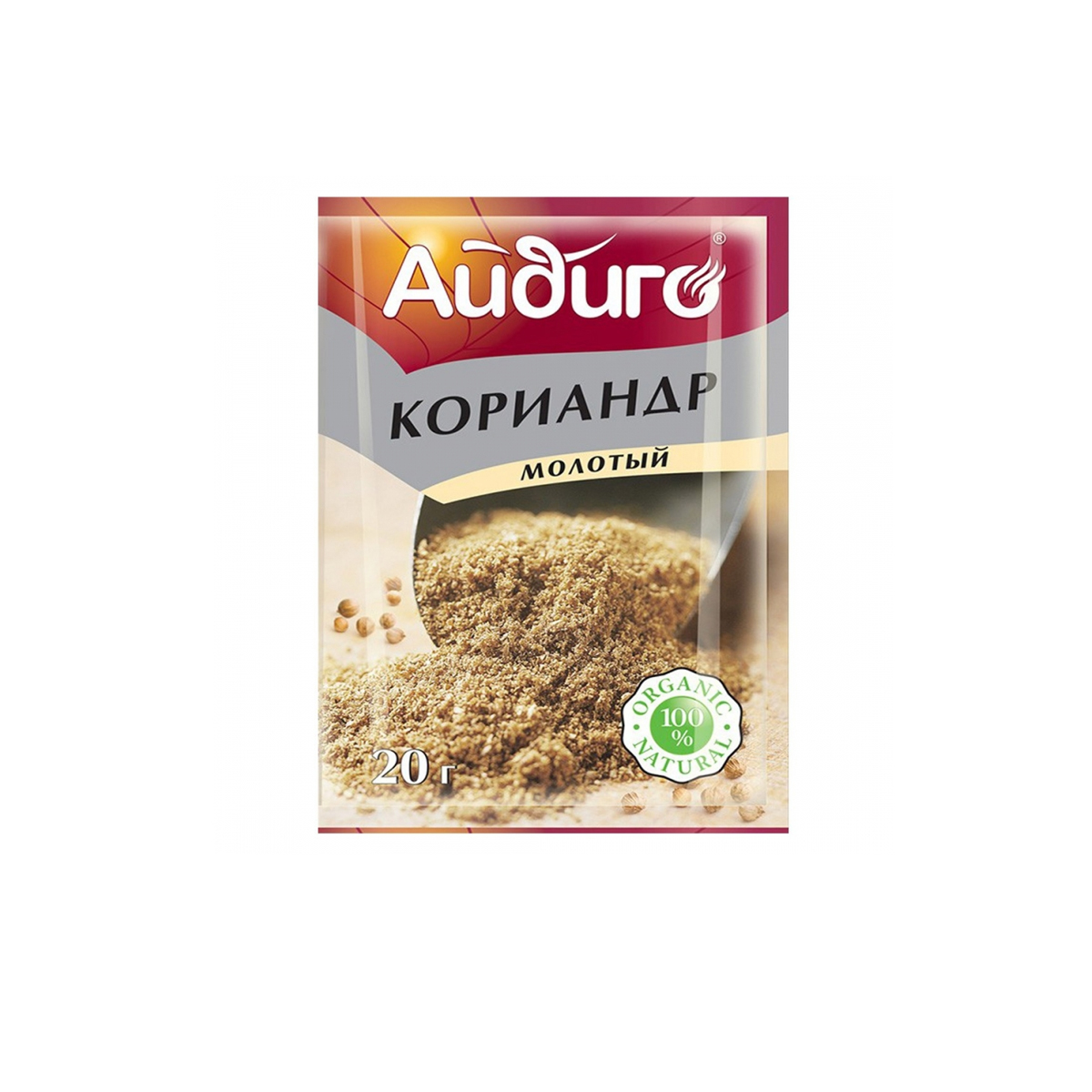 Кориандр молотый Айдиго 20г п/п Россия