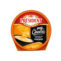_СЫР ПРЕЗИДЕНТ ПЛАВЛЕННЫЙ 51% 125Г ПБ ЧЕДДЕР БЗМЖ/М
