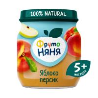_ПЮРЕ ФРУТОНЯНЯ 100Г СБ ЯБЛОКО ПЕРСИК