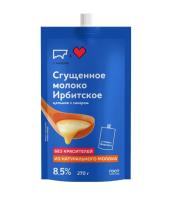 МОЛОКО СГУЩЕНОЕ С САХАРОМ ИРБИТСКОЕ 8,5% 270Г ДП/М