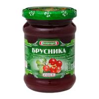 БРУСНИКА ЭКОПРОДУКТ ПРОТЕРТАЯ С САХАРОМ 320Г СБ/М
