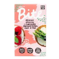 КРЕКЕР БАЙТ ОВСЯНЫЙ 200Г С СЕМЕНАМИ ПОДСОЛНЕЧНИКА ЛЬНА И ЧИА