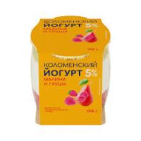 Йогурт коломенский 5% 170г сб малина груша термостат