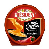 _СЫР ПРЕЗИДЕНТ ПЛАВЛЕННЫЙ 53% 125Г ПБ ПАПРИКА БЗМЖ/М