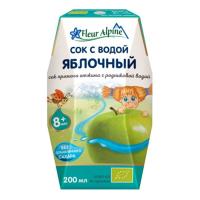 СОК ФЛЕР АЛЬПИН 200МЛ КК ЯБЛОЧНЫЙ С РОДНИК ВОДОЙ/М