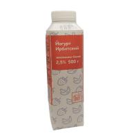 ЙОГУРТ ИРБИТСКИЙ 2.5% 500Г ТТ ЗЕМЛЯНИКА БАНАН БЗМЖ/М