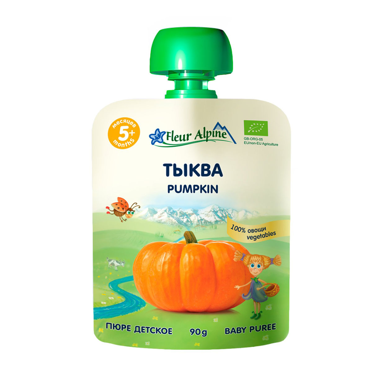 Пюре Флер Альпин тыква 90г пауч Великобритания