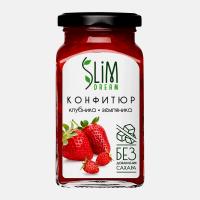 КОНФИТЮР СЛИМДРИМ БЕЗ САХАРА 300Г СБ КЛУБНИЧНО-ЗЕМЛЯНИЧНЫЙ/М
