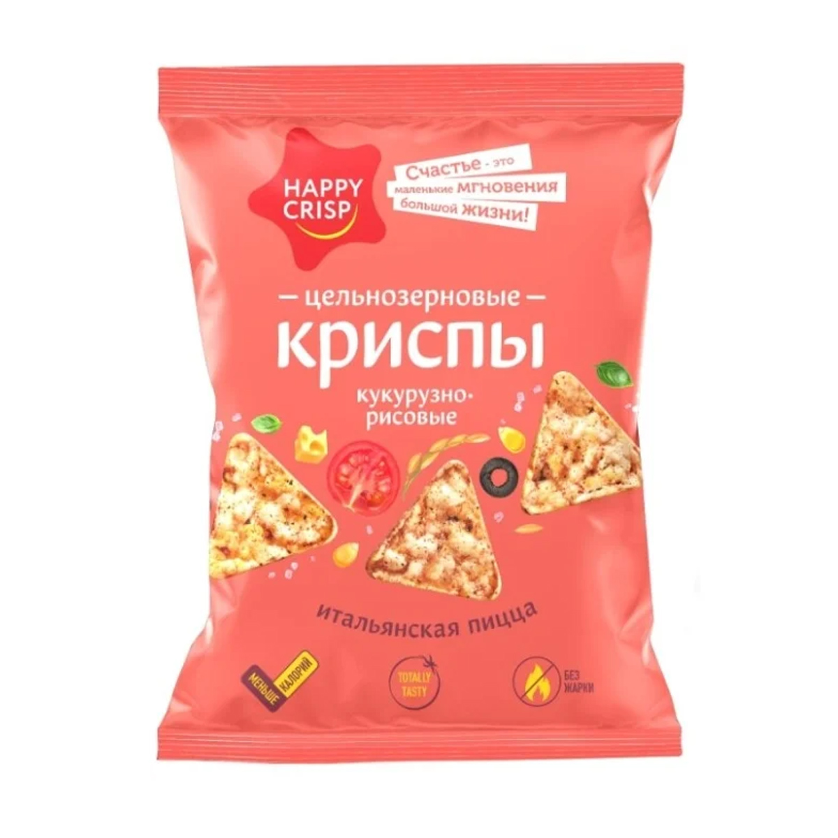 Криспы хэппи крисп цельнозерновые 50г пп итальянская пицца