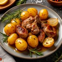 Кролик запечённый с картофелем и розмарином, 270 Г