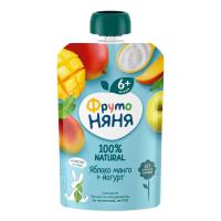 ПЮРЕ ФРУТОНЯНЯ 90Г ЯБЛОКО МАНГО ЙОГУРТ ПАУЧ