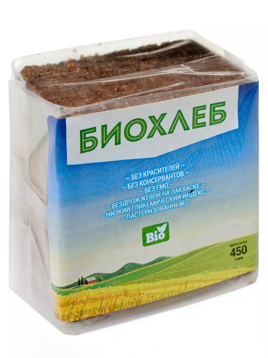 Хлеб био цельнозерновой 450г пп спортхлеб