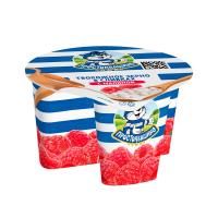 *ПРОДУКТ ТВОРОЖНЫЙ ЗЕРНЕНЫЙ ПРОСТОКВАШИНО 5% 140Г ПСТ МАЛИНА БЗМЖ/М