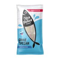 ТРЕСКА СМ ФИЛЕ МУРМАНСКАЯ 400Г ВУ СВОЯ РЫБКА