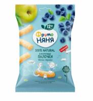 ПАЛОЧКИ КУКУРУЗНЫЕ ФРУТОНЯНЯ ЯБЛОКО ЧЕРНИКА 20Г