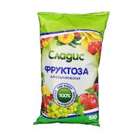 ФРУКТОЗА СЛАДИС РОДНИК ЗДОРОВЬЯ КРИСТАЛИЧЕСКАЯ ИНУЛ 500Г ПП