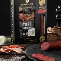 ПОДАРОЧНЫЙ НАБОР ДУЭТ УДАЧНАЯ ОХОТА СО СТЕЙКОМ 275Г ДЕЛИКАТЕС ДИЧЬ