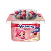 ЙОГУРТ ДАНОН РАСТИШКА 3% 116Г ПЛОМБИР ДРАЖЕ ХРУС ШАРИКИ ЯГОД ВКУС БЗМЖ/М
