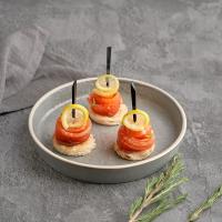 КАНАПЕ С СЕМГОЙ И ЛИМОНОМ 35Г ГАСТРОНОМИЯ