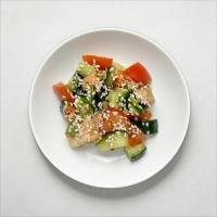 Салат овощной с куриной грудкой 100г