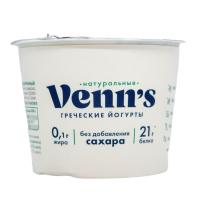 Йогурт греческий Веннс обезж 0,1% 210г пб