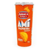 СНЕК АМИКА СОЛЕНЫЙ КАРТОФЕЛЬНЫЙ ВКУС ПАПРИКИ АМИ 100Г ТУБА