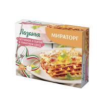 БЛЮДО МИРАТОРГ ЗАМОР 350Г КК ЛАЗАНЬЯ С ВЕТЧ И СЫРОМ В ТОМАТ СОУСЕ